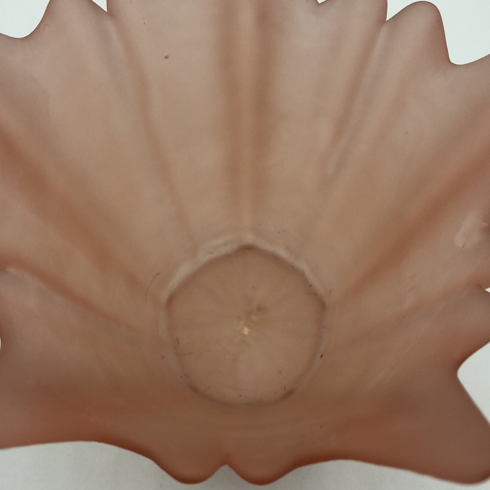 Vintage Viking Art Glass Pink Satin Frosted Tulip Vase Hand Made USA 7.75" - Picture 4 of 9
